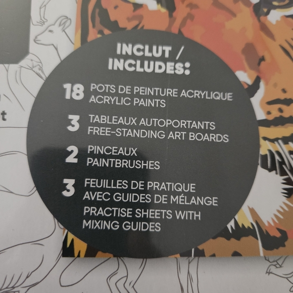 HINKLER artMaker Painting by Numbers wild animals art set - Picture 6 of 6